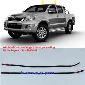 Cintes de guarnició de vora del sostre del cotxe Segellador de goma per a la protecció de vora per Toyota Hilux Vigo