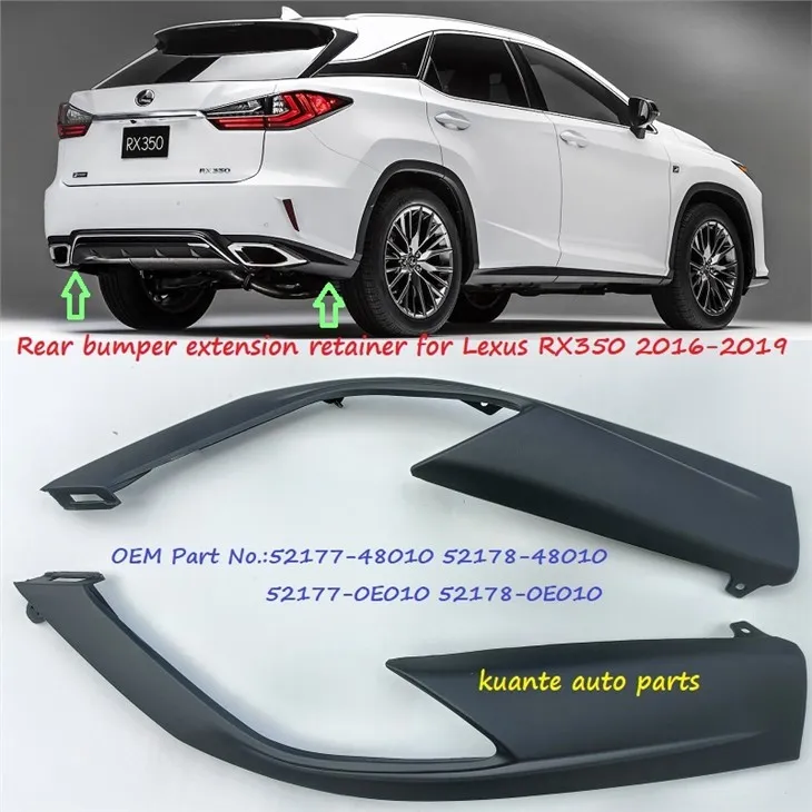 Retenidor d'extensió del para-xocs posterior per a Lexus RX350 2016-2019 52177-48010 52178-48010
